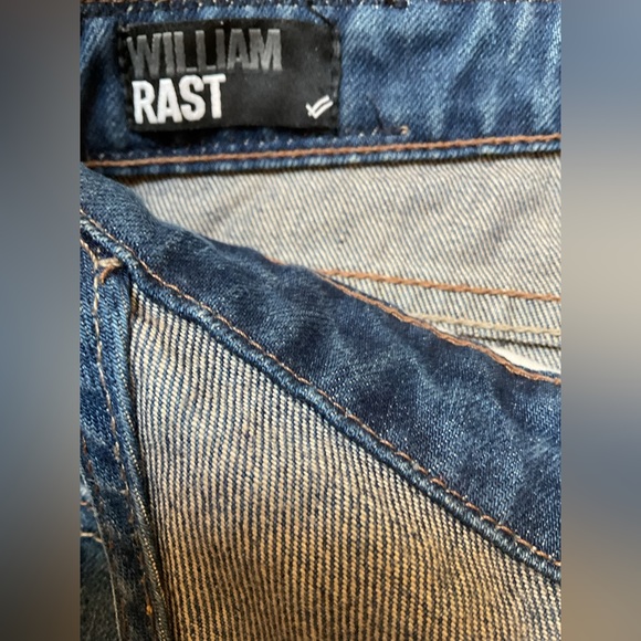 William Rast denim overall jean shorts. - Picture 3 of 5